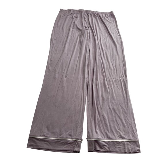 Eberjey Gisele Modal Long PJ Pants in Lavender Ivory - Picture 1 of 5